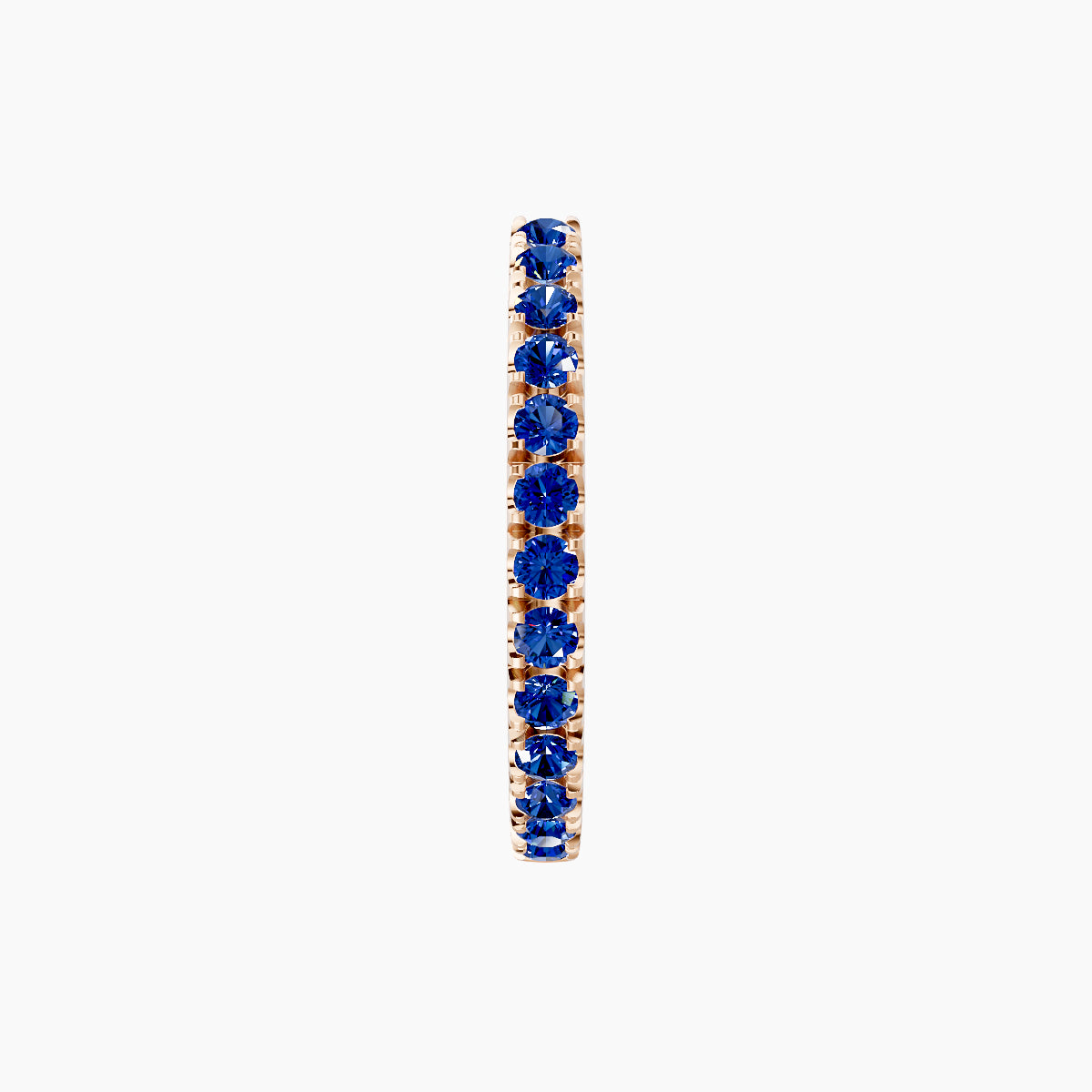 Terra | 18k Rose Gold 9.5 mm Sapphire Hoop Piercing