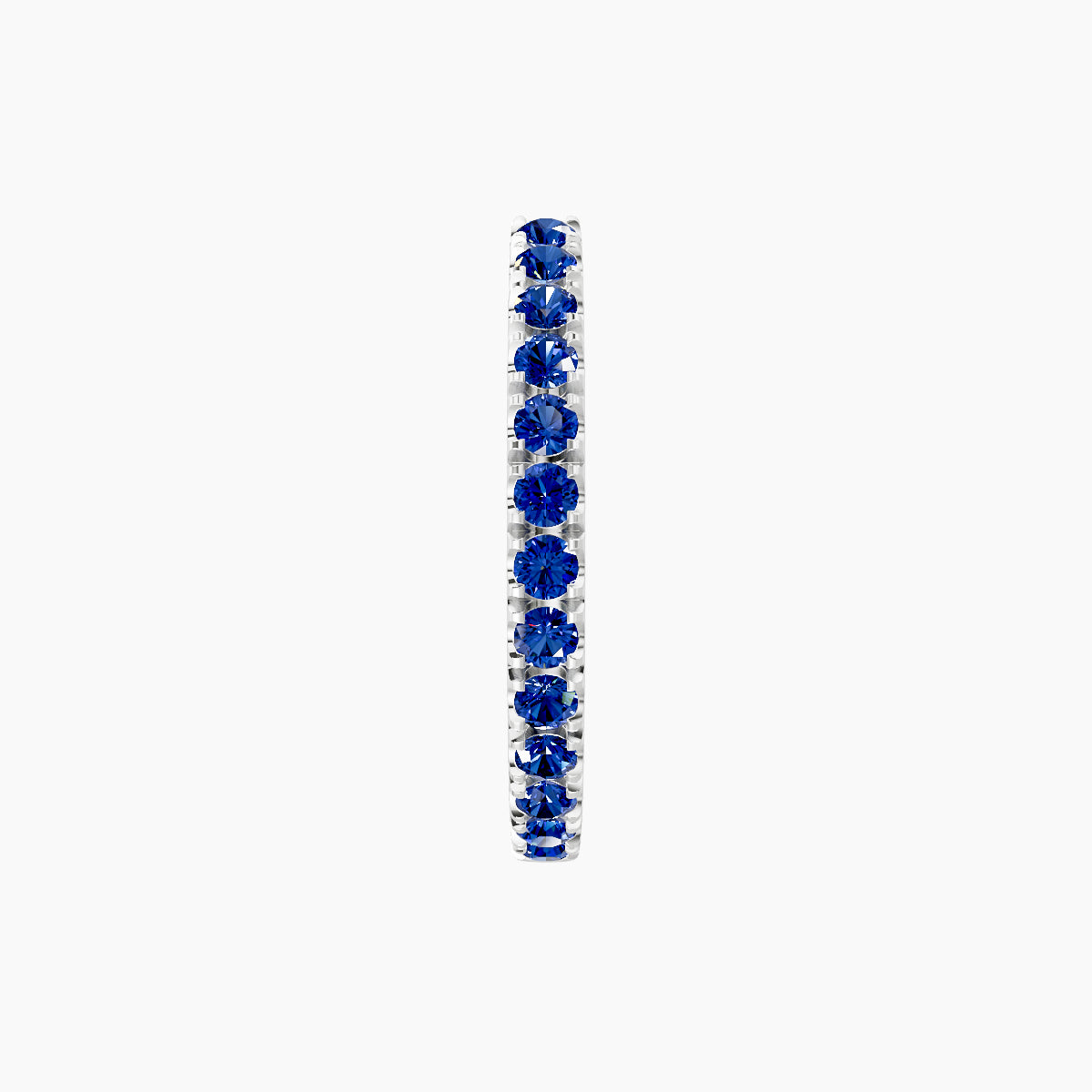 Terra | 18k White Gold 9.5 mm Sapphire Hoop Piercing