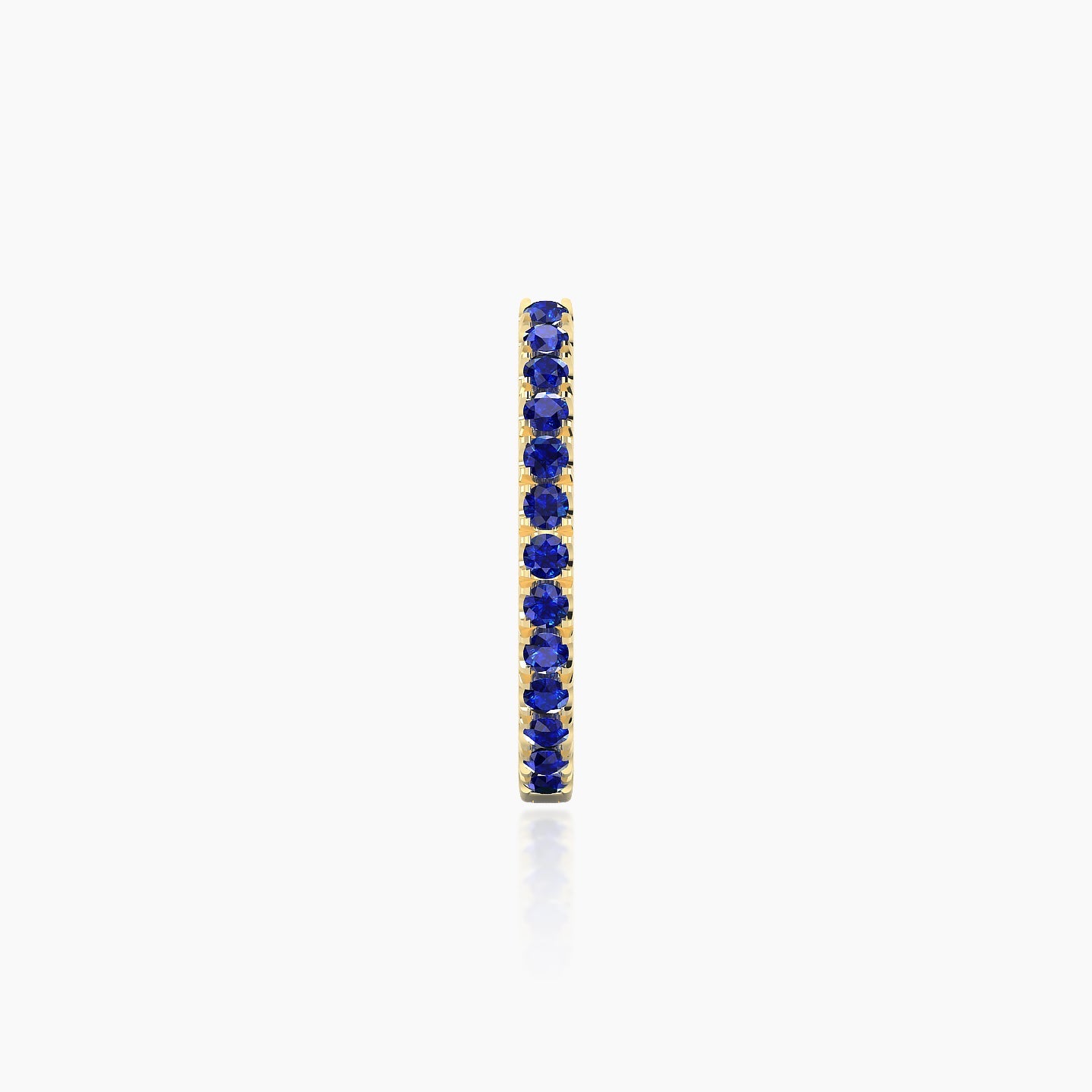 Terra | 18k Yellow Gold 9.5 mm Sapphire Hoop Piercing