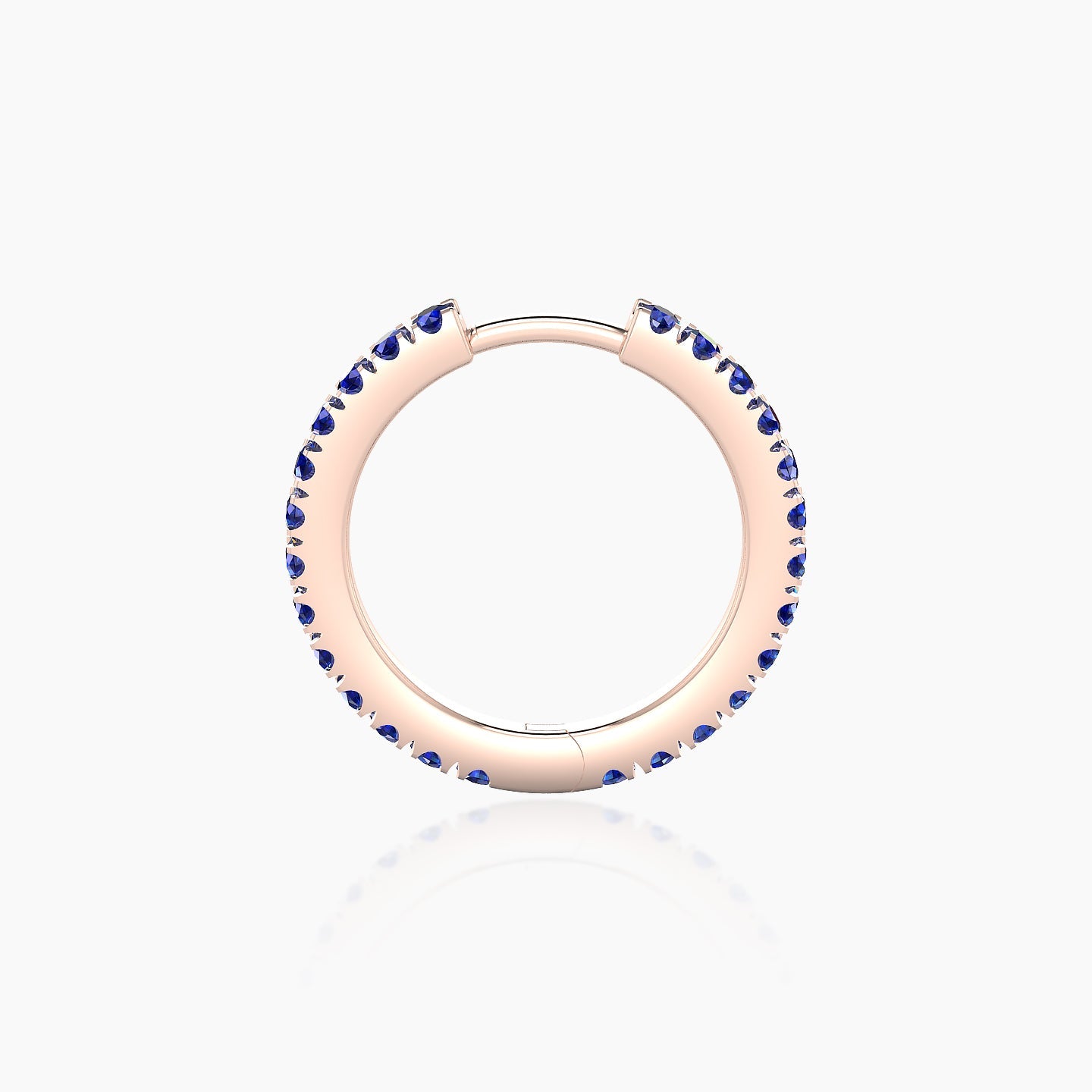 Terra | 18k Rose Gold 9.5 mm Sapphire Hoop Piercing