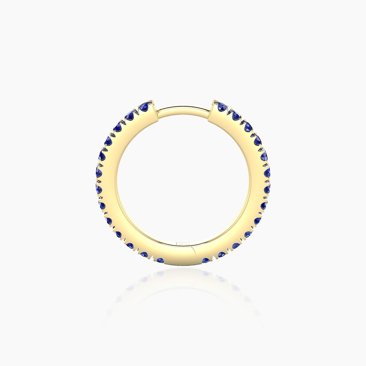 Terra | 18k Yellow Gold 9.5 mm Sapphire Hoop Piercing