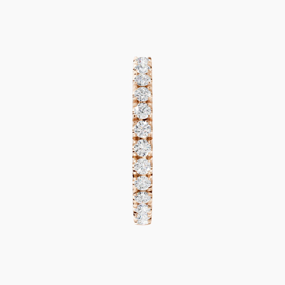 Terra | 18k Rose Gold 9.5 mm Diamond Nose Ring Piercing