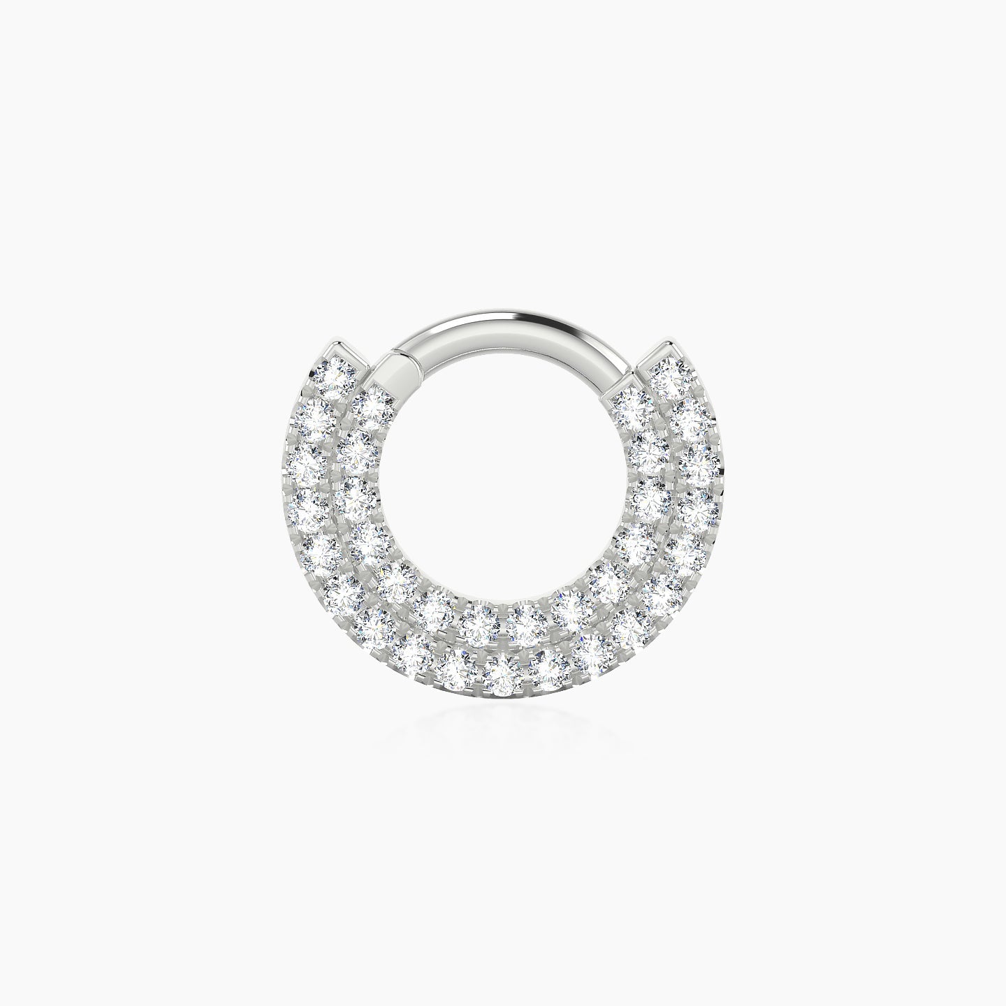 Thalia | 18k White Gold 6.5 mm Diamond Daith Piercing