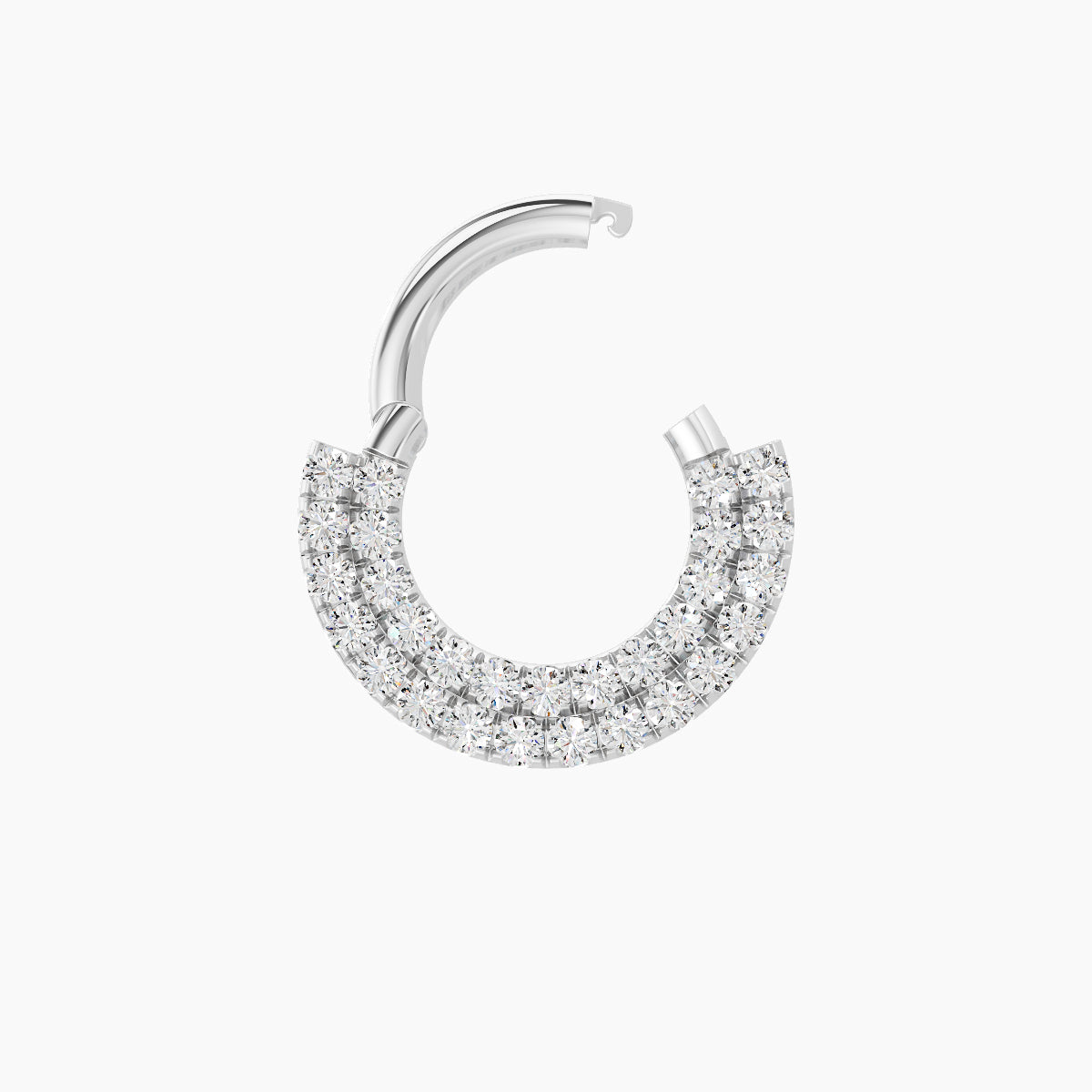 Thalia | 18k White Gold 6.5 mm Diamond Septum Piercing