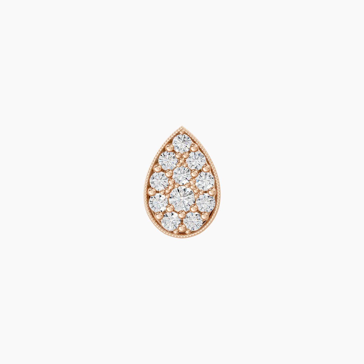 Thalie | 18k Rose Gold 6.5 mm 5 mm Diamond Piercing