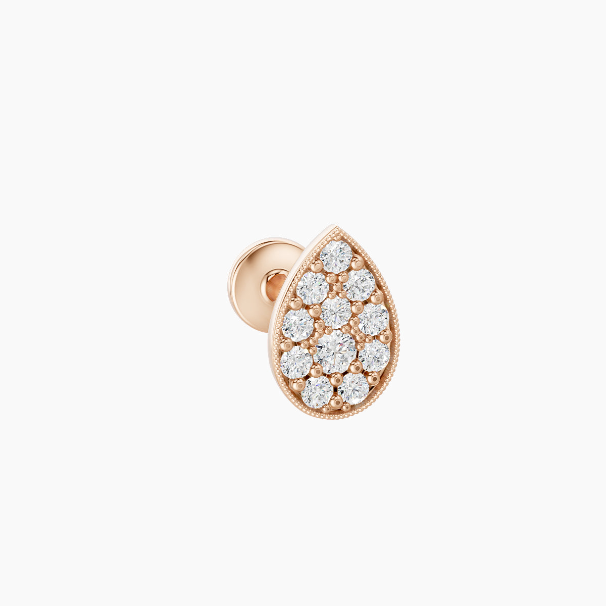 Thalie | 18k Rose Gold 6.5 mm 5 mm Diamond Piercing