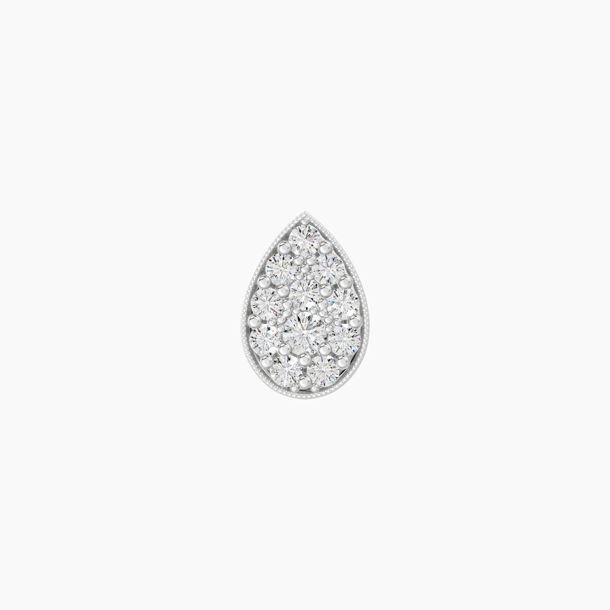 Thalie | 18k White Gold 6.5 mm 6.5 mm Diamond Piercing