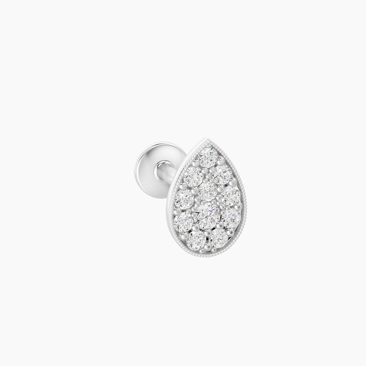 Thalie | 18k White Gold 6.5 mm 6.5 mm Diamond Piercing