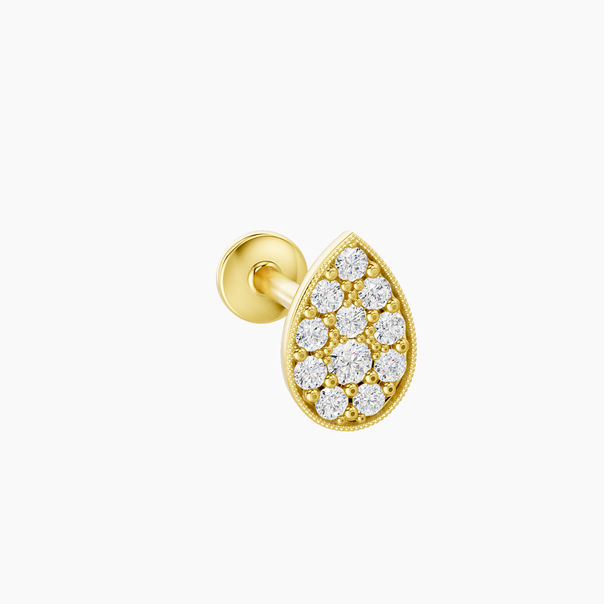 Thalie | 18k Yellow Gold 6.5 mm 8 mm Diamond Piercing