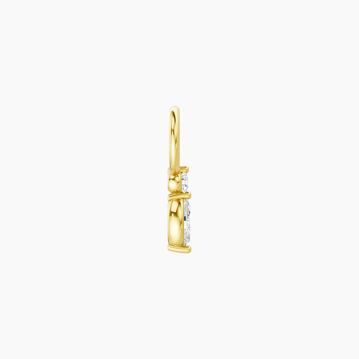 Thea | 18k Yellow Gold 5.5 mm Diamond Charm