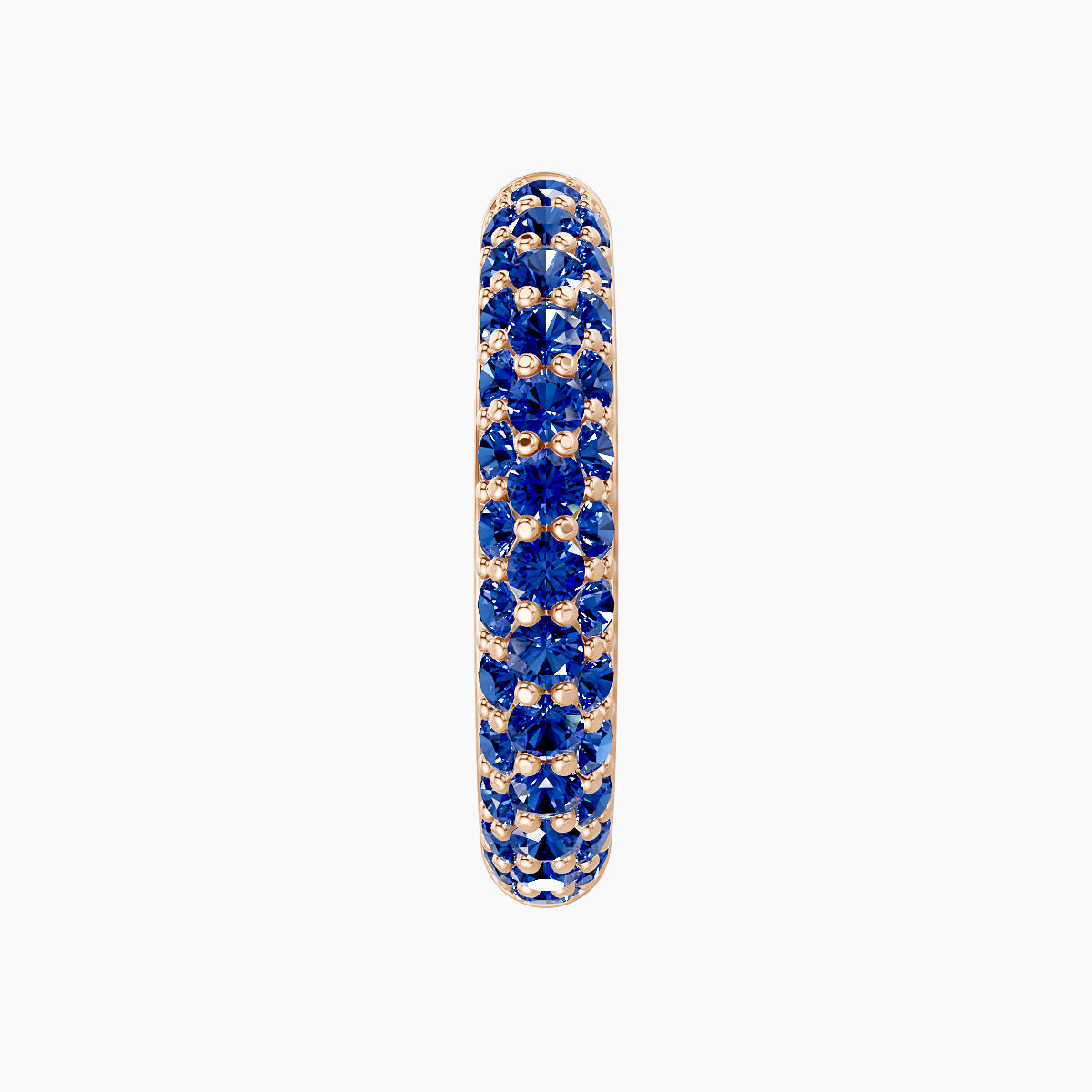 Theia | 18k Rose Gold 11 mm Pave Sapphire Hoop Piercing