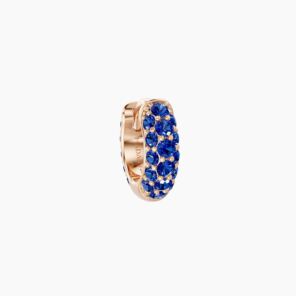 Theia | 18k Rose Gold 5 mm Pave Sapphire Hoop Piercing