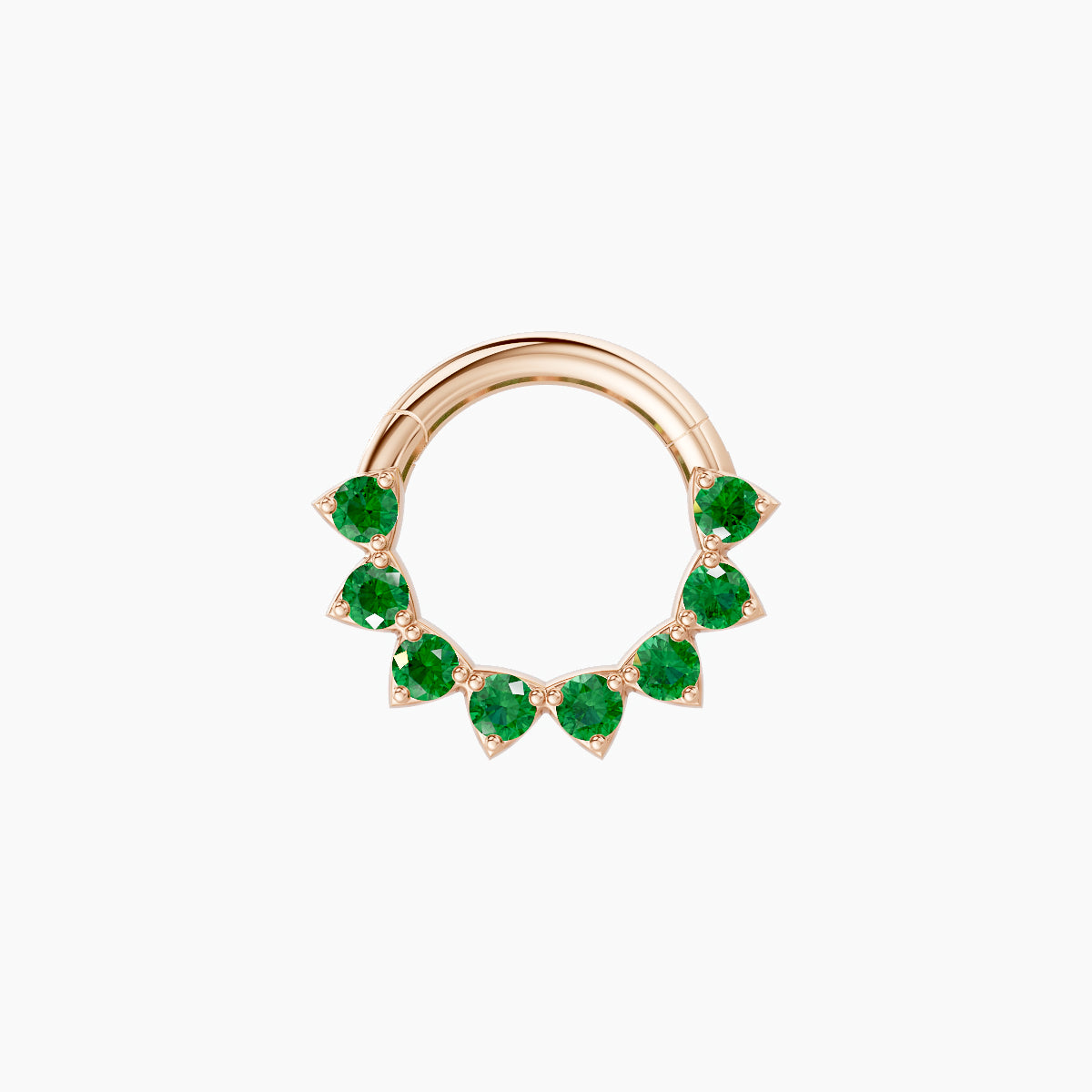 Uma | 18k Rose Gold 6.5 mm Emerald Daith Piercing