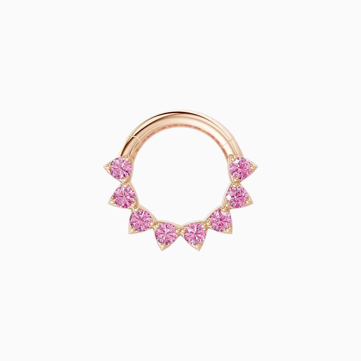 Uma | 18k Rose Gold 6.5 mm Pink Sapphire Daith Piercing