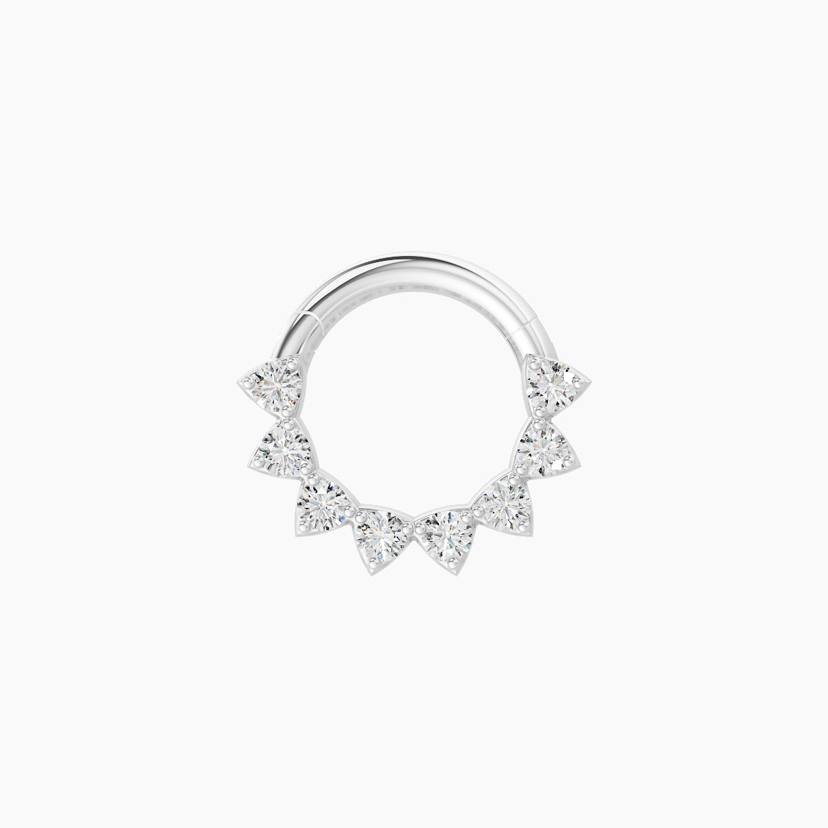 Uma | 18k White Gold 6.5 mm Diamond Daith Piercing