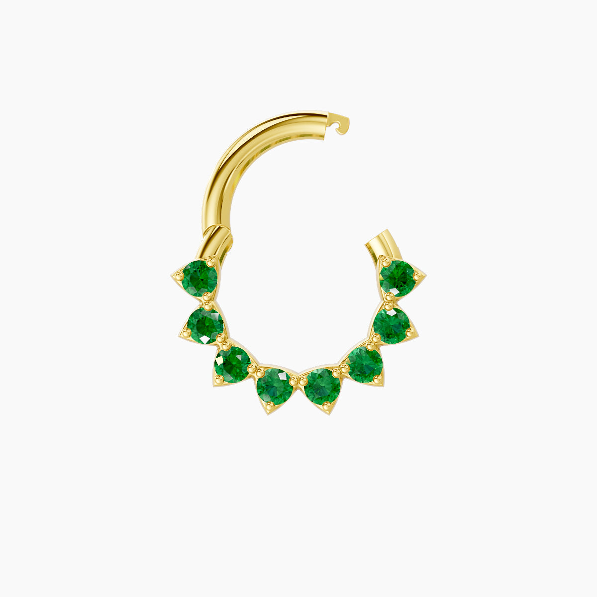 Uma | 18k Yellow Gold 6.5 mm Emerald Daith Piercing