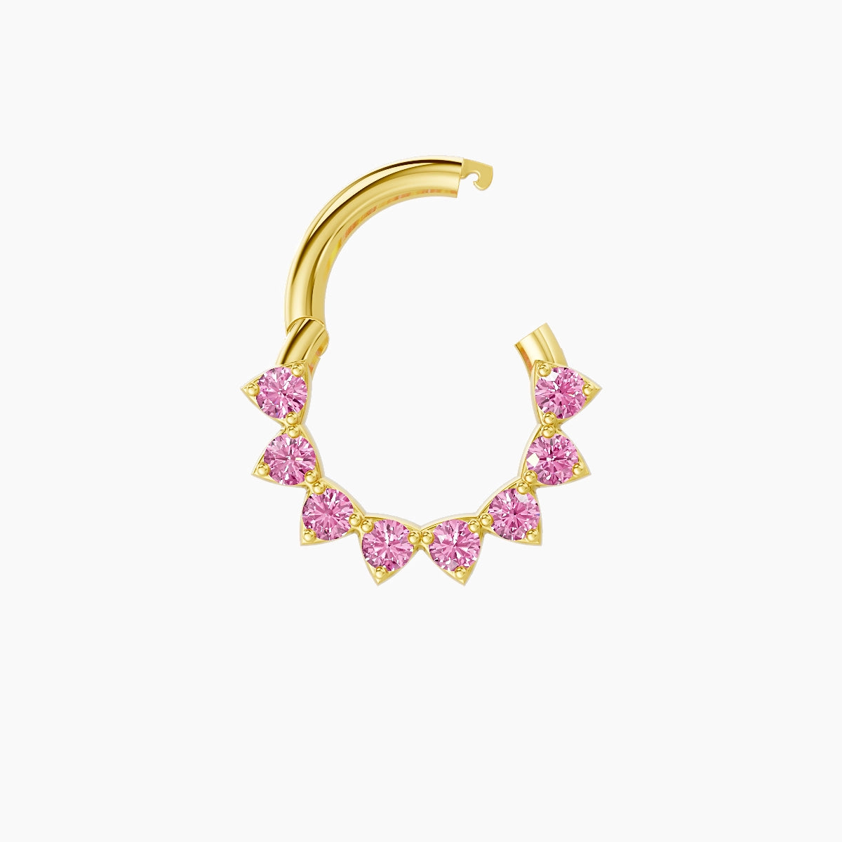 Uma | 18k Yellow Gold 6.5 mm Pink Sapphire Daith Piercing