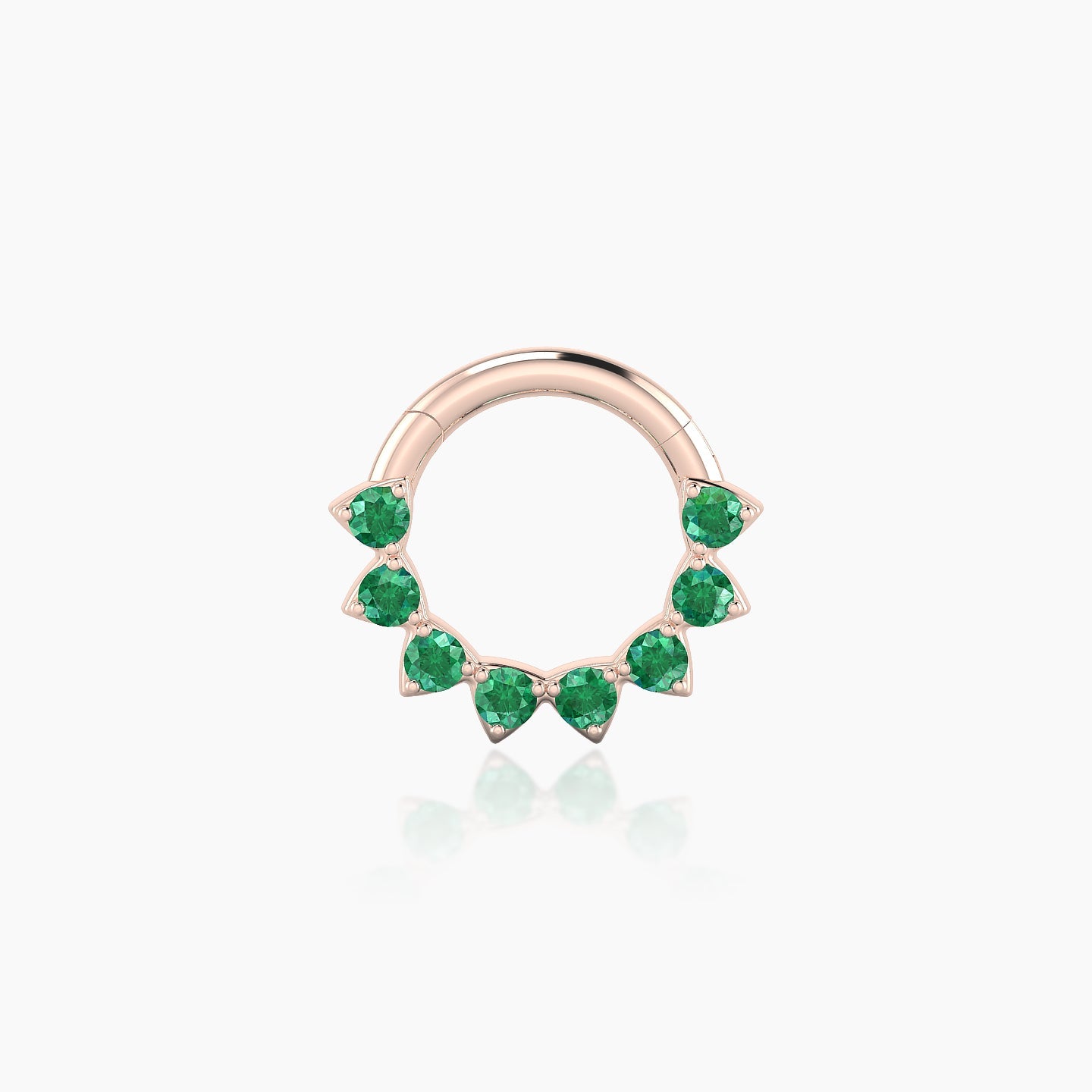 Uma | 18k Rose Gold 6.5 mm Emerald Daith Piercing