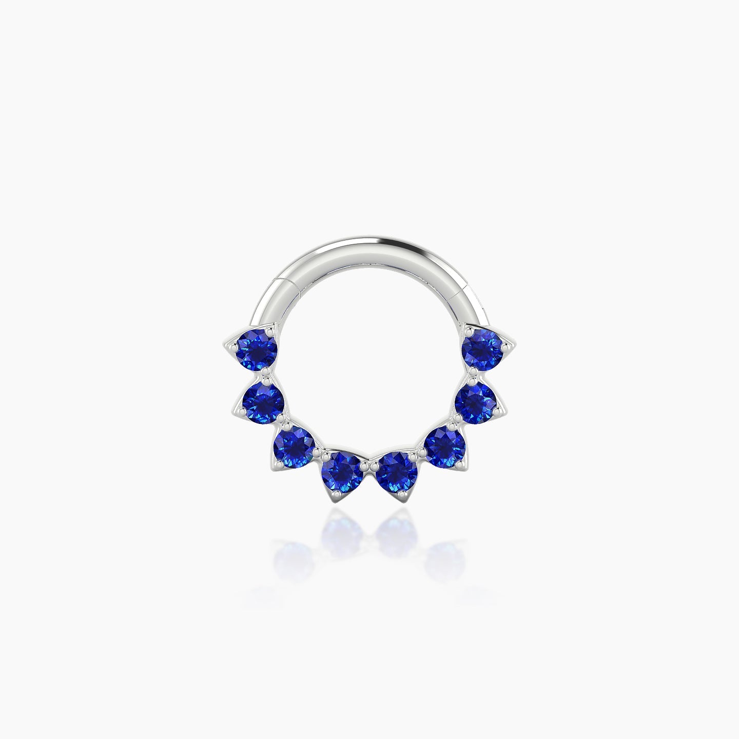 Uma | 18k White Gold 6.5 mm Sapphire Daith Piercing