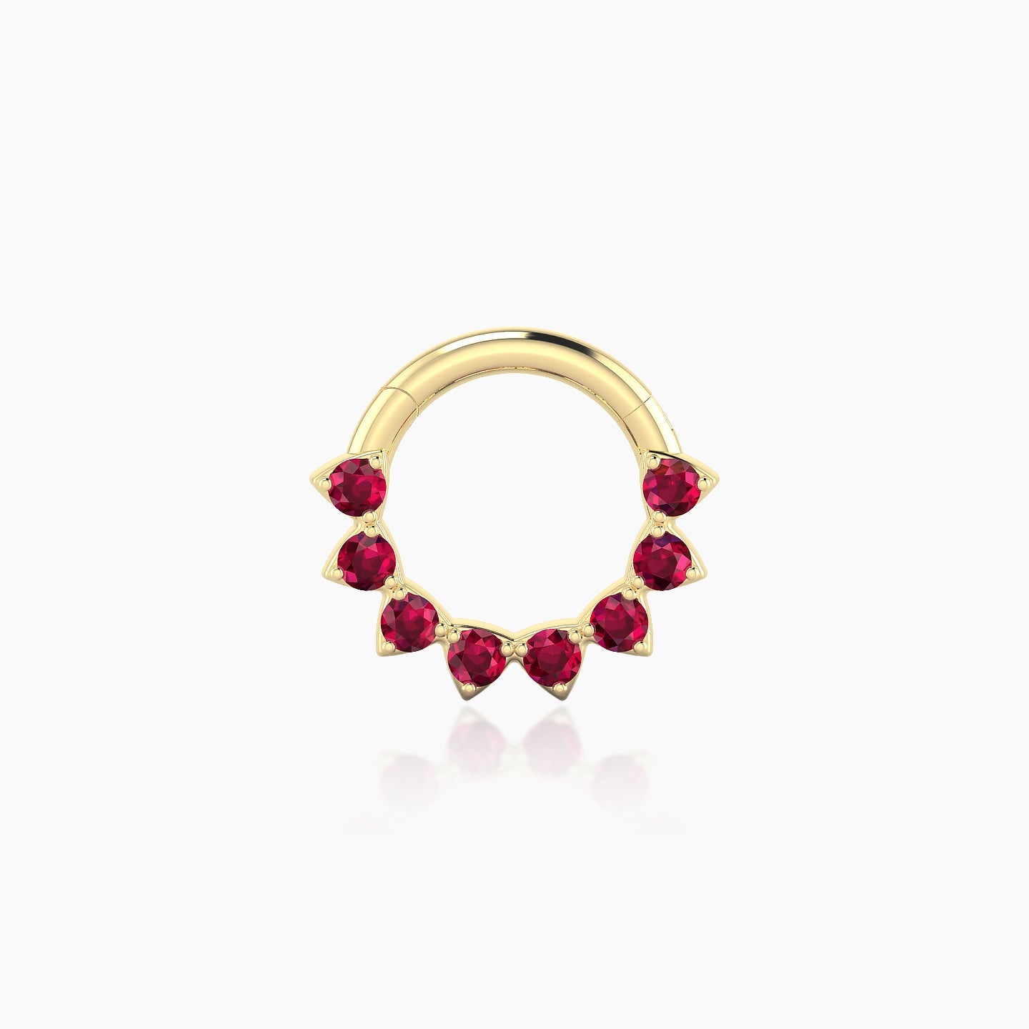 Uma | 18k Yellow Gold 6.5 mm Ruby Daith Piercing