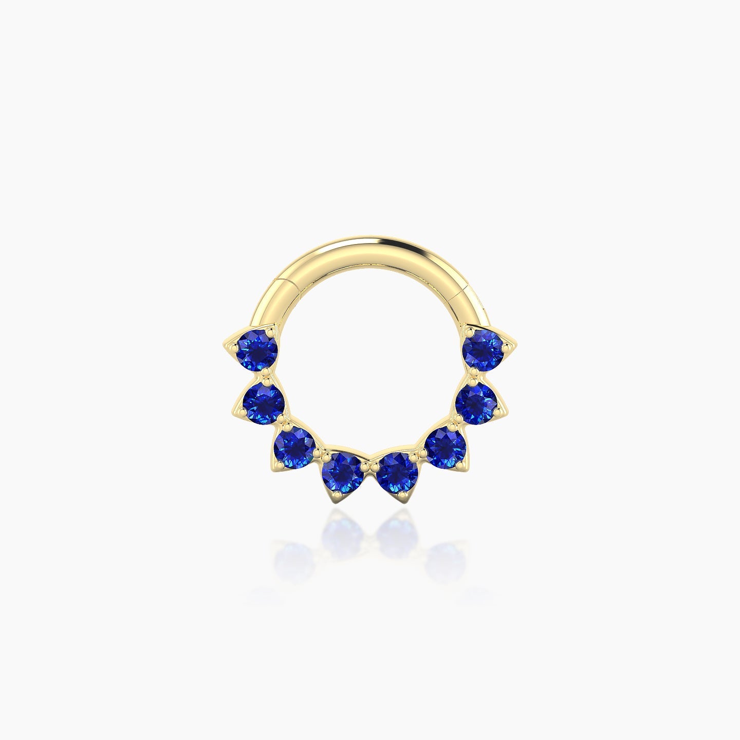 Uma | 18k Yellow Gold 6.5 mm Sapphire Daith Piercing