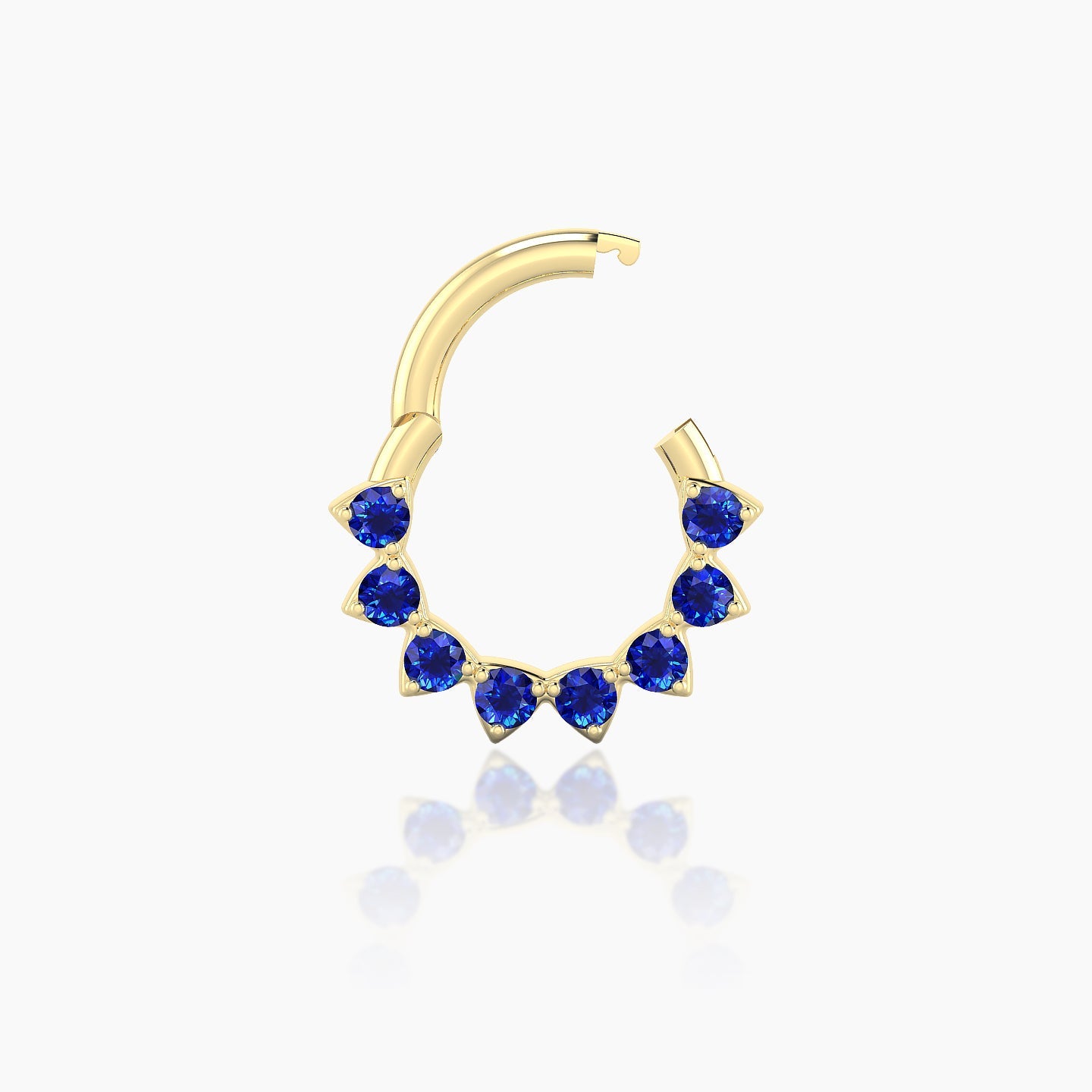 Uma | 18k Yellow Gold 6.5 mm Sapphire Daith Piercing