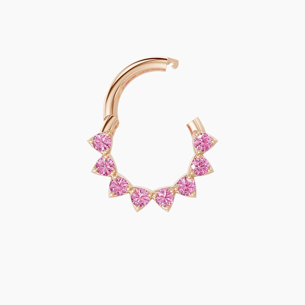 Uma | 18k Rose Gold 6.5 mm Pink Sapphire Septum Piercing