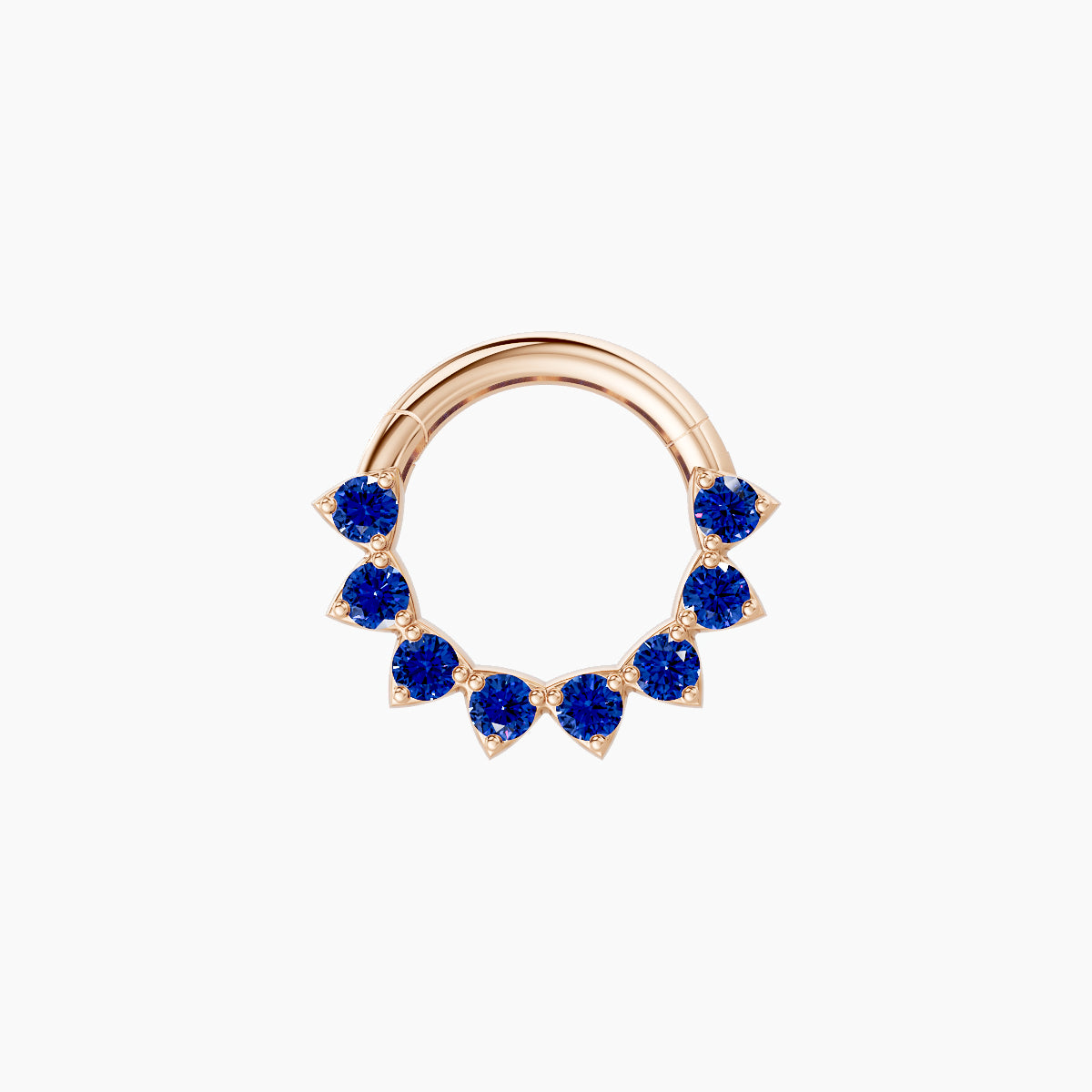 Uma | 18k Rose Gold 6.5 mm Sapphire Septum Piercing