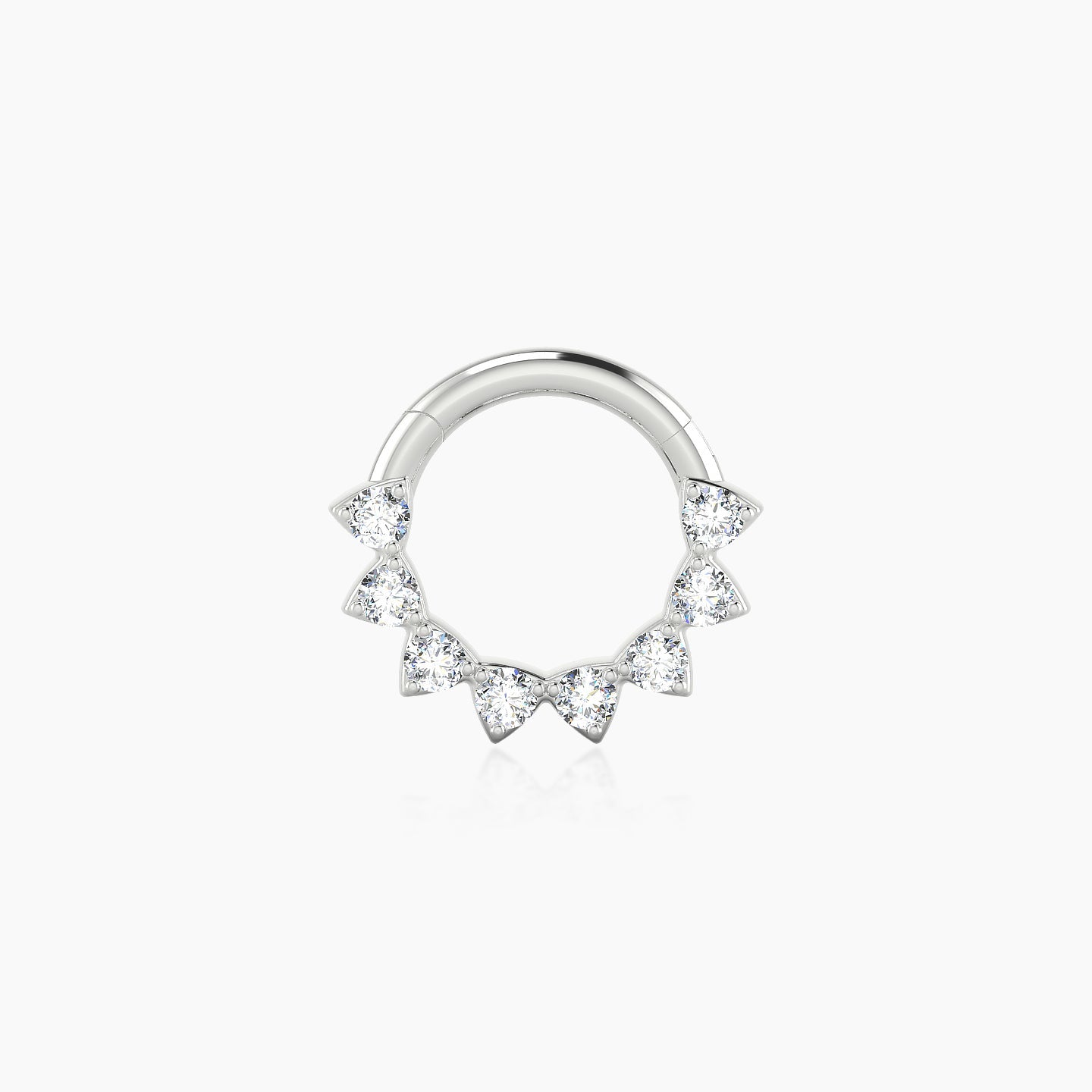 Uma | 18k White Gold 6.5 mm Diamond Septum Piercing