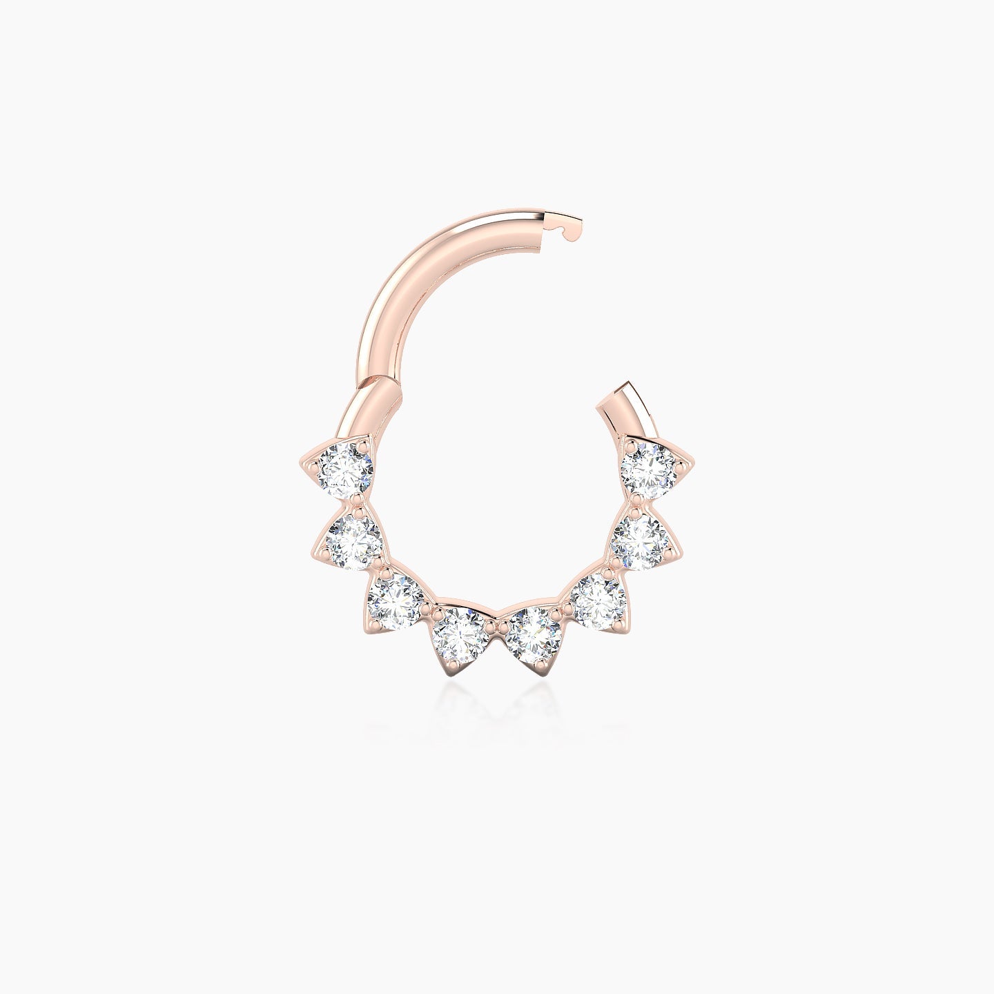 Uma | 18k Rose Gold 6.5 mm Diamond Septum Piercing