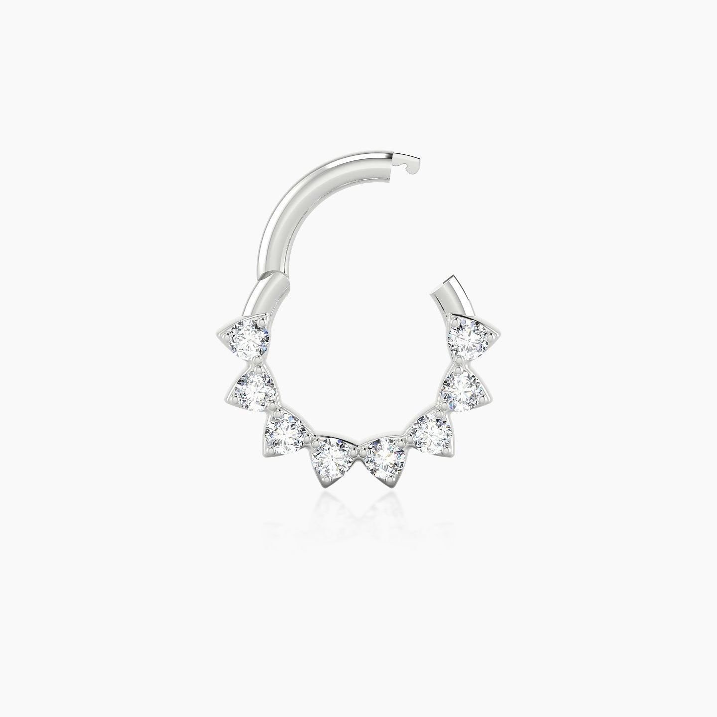 Uma | 18k White Gold 6.5 mm Diamond Septum Piercing