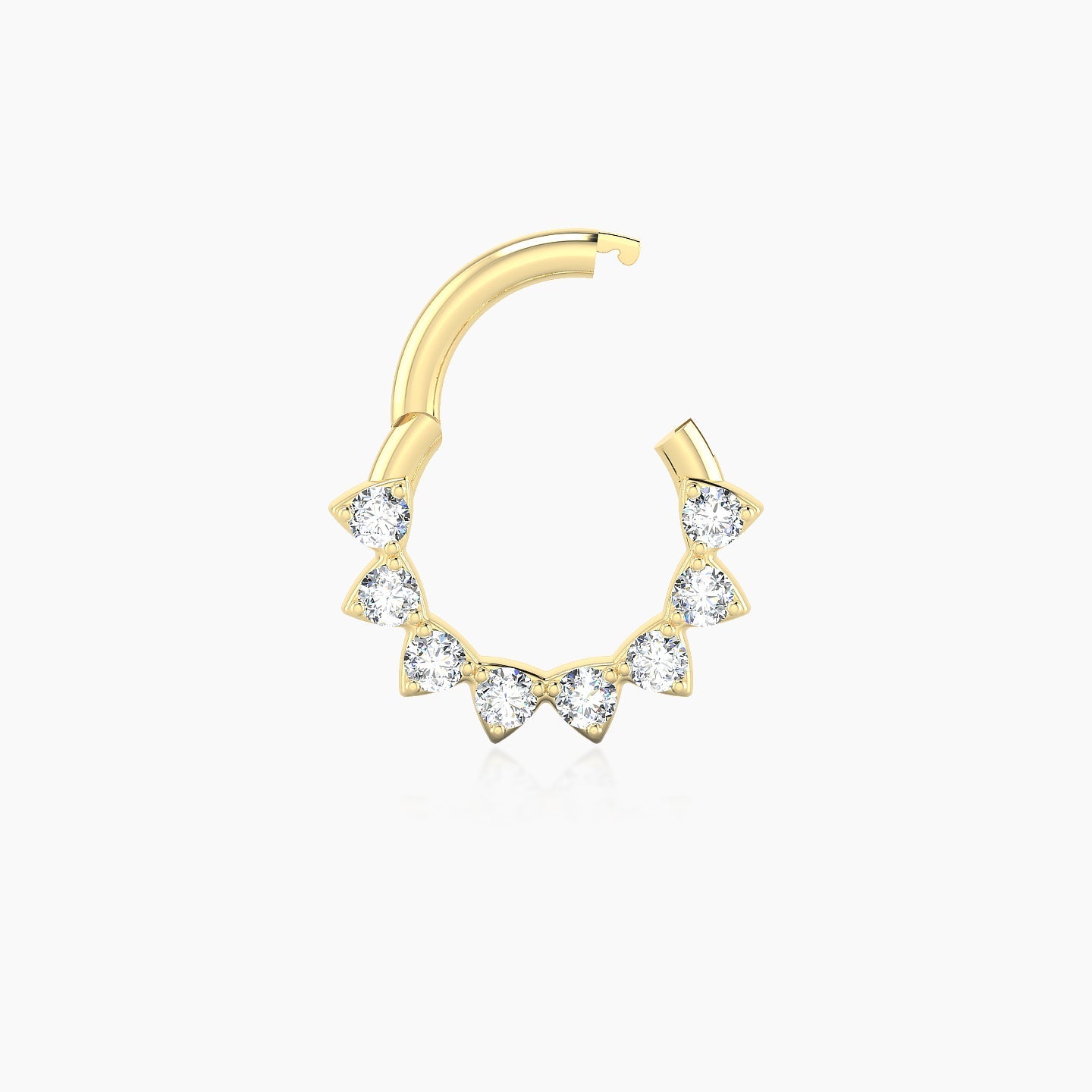 Uma | 18k Yellow Gold 6.5 mm Diamond Septum Piercing