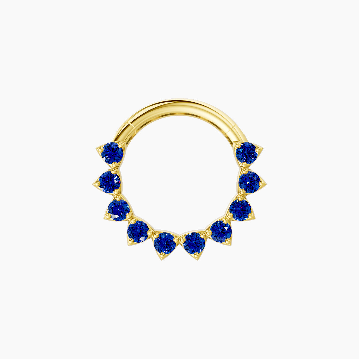 Uma | 18k Yellow Gold 8 mm Sapphire Daith Piercing