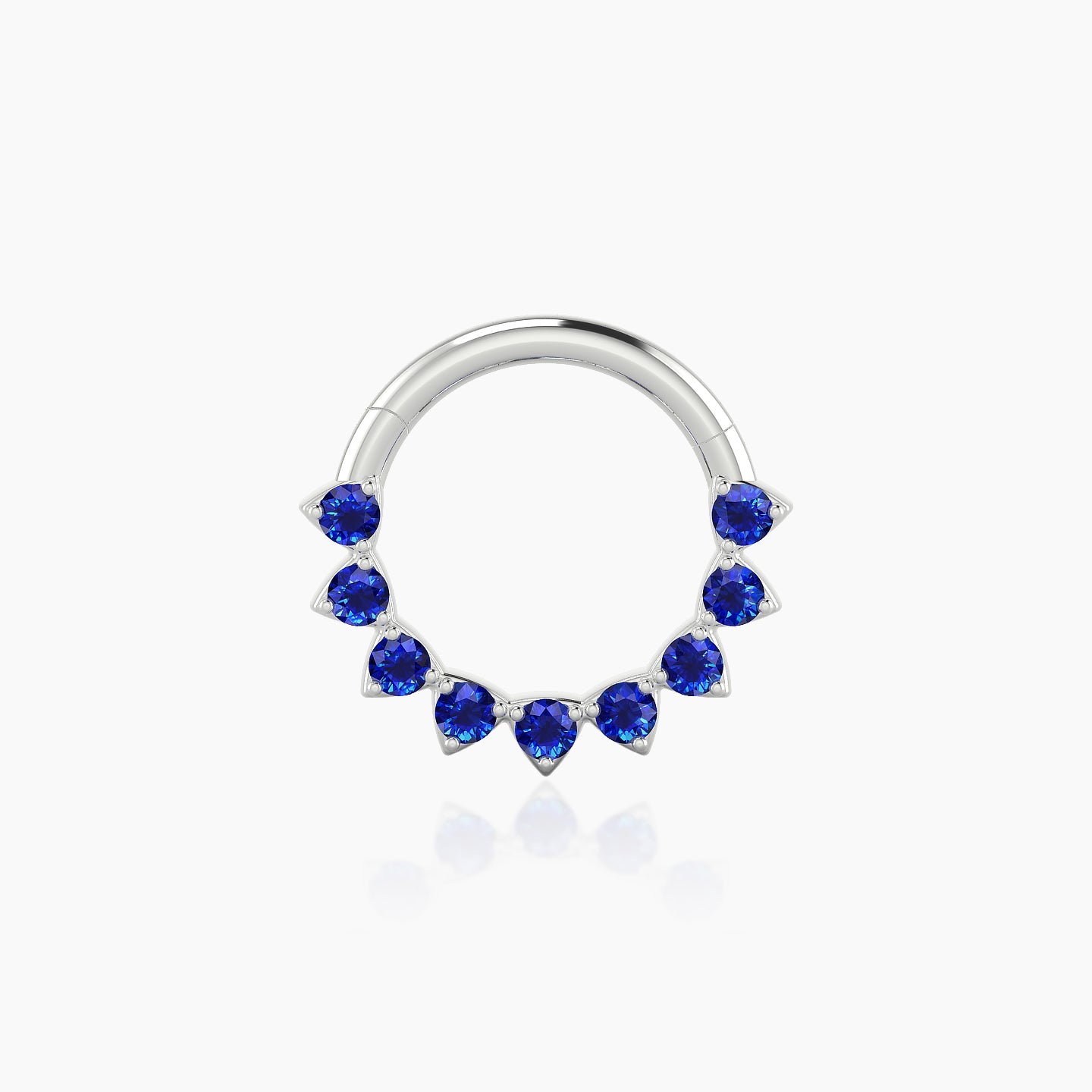 Uma | 18k White Gold 8 mm Sapphire Daith Piercing