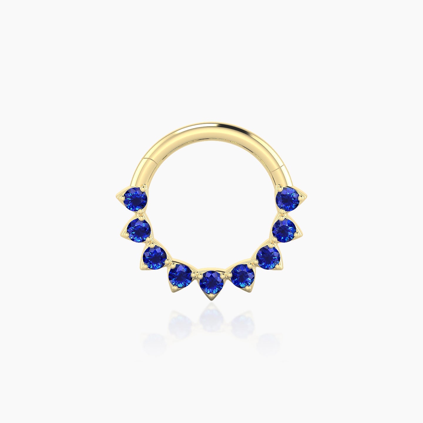 Uma | 18k Yellow Gold 8 mm Sapphire Daith Piercing