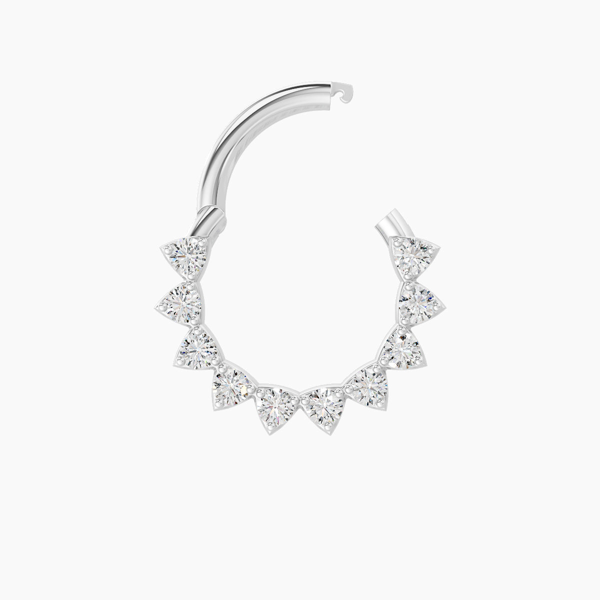 Uma | 18k White Gold 8 mm Diamond Septum Piercing