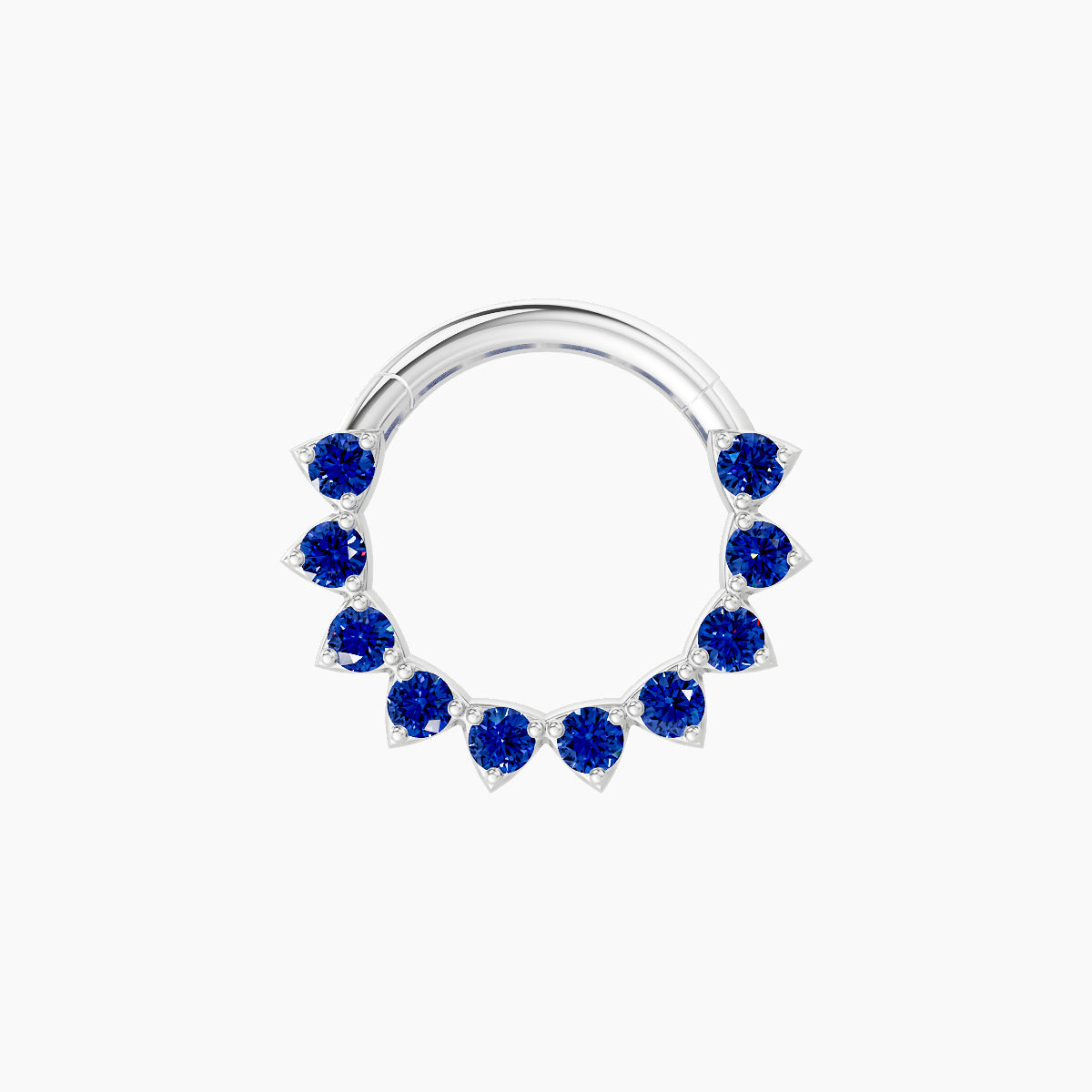 Uma | 18k White Gold 8 mm Sapphire Septum Piercing