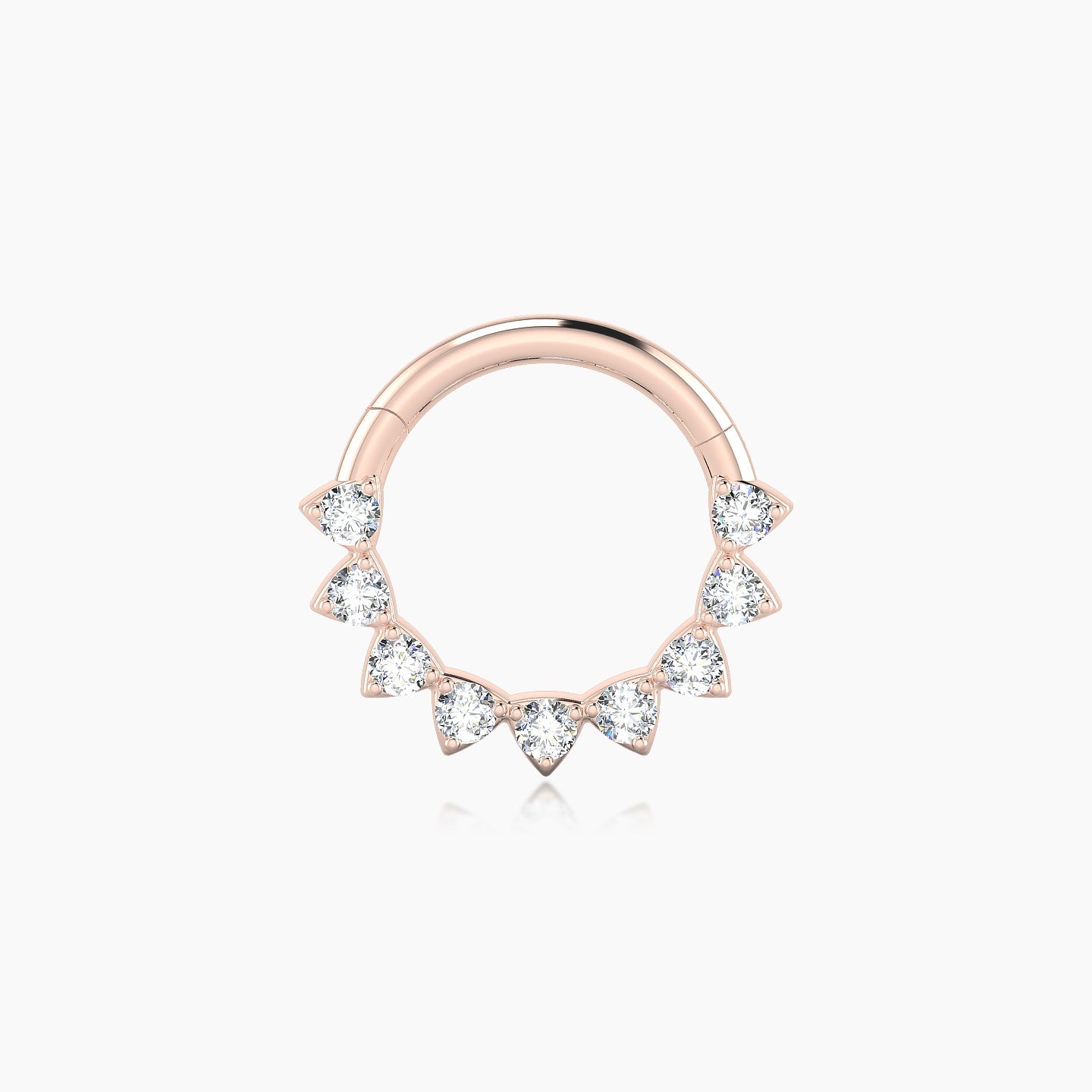 Uma | 18k Rose Gold 8 mm Diamond Septum Piercing