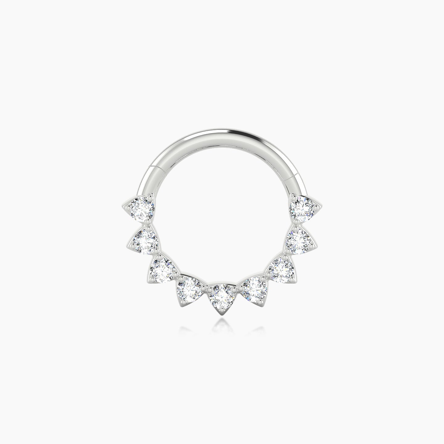 Uma | 18k White Gold 8 mm Diamond Septum Piercing