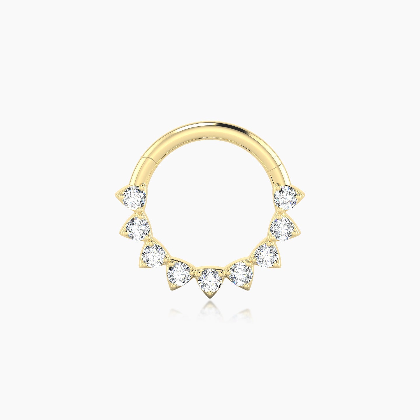 Uma | 18k Yellow Gold 8 mm Diamond Septum Piercing