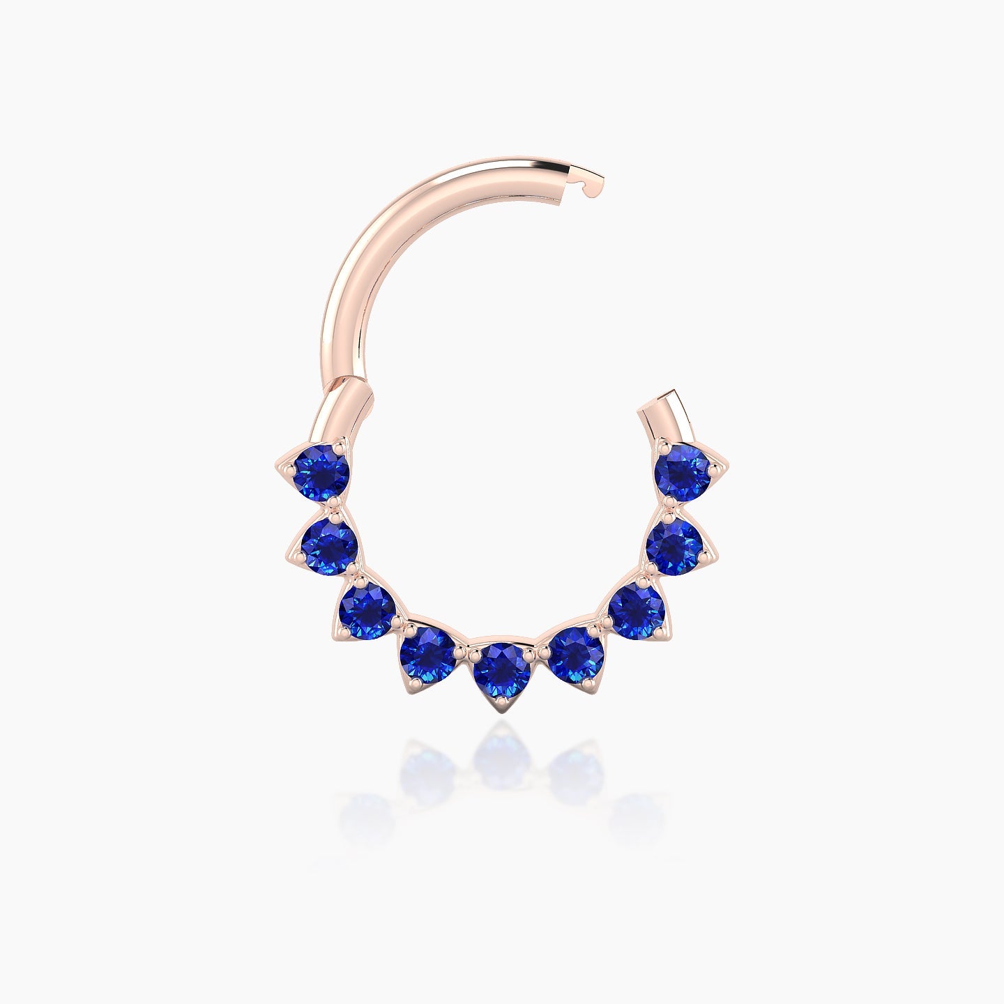 Uma | 18k Rose Gold 8 mm Sapphire Septum Piercing