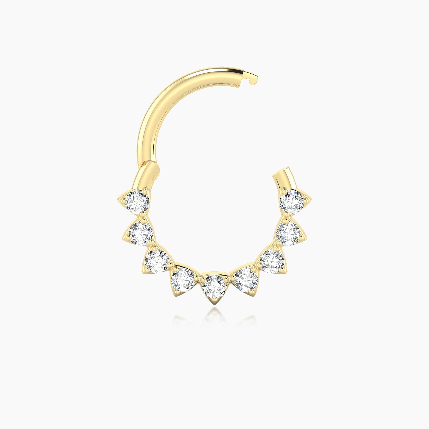 Uma | 18k Yellow Gold 8 mm Diamond Septum Piercing