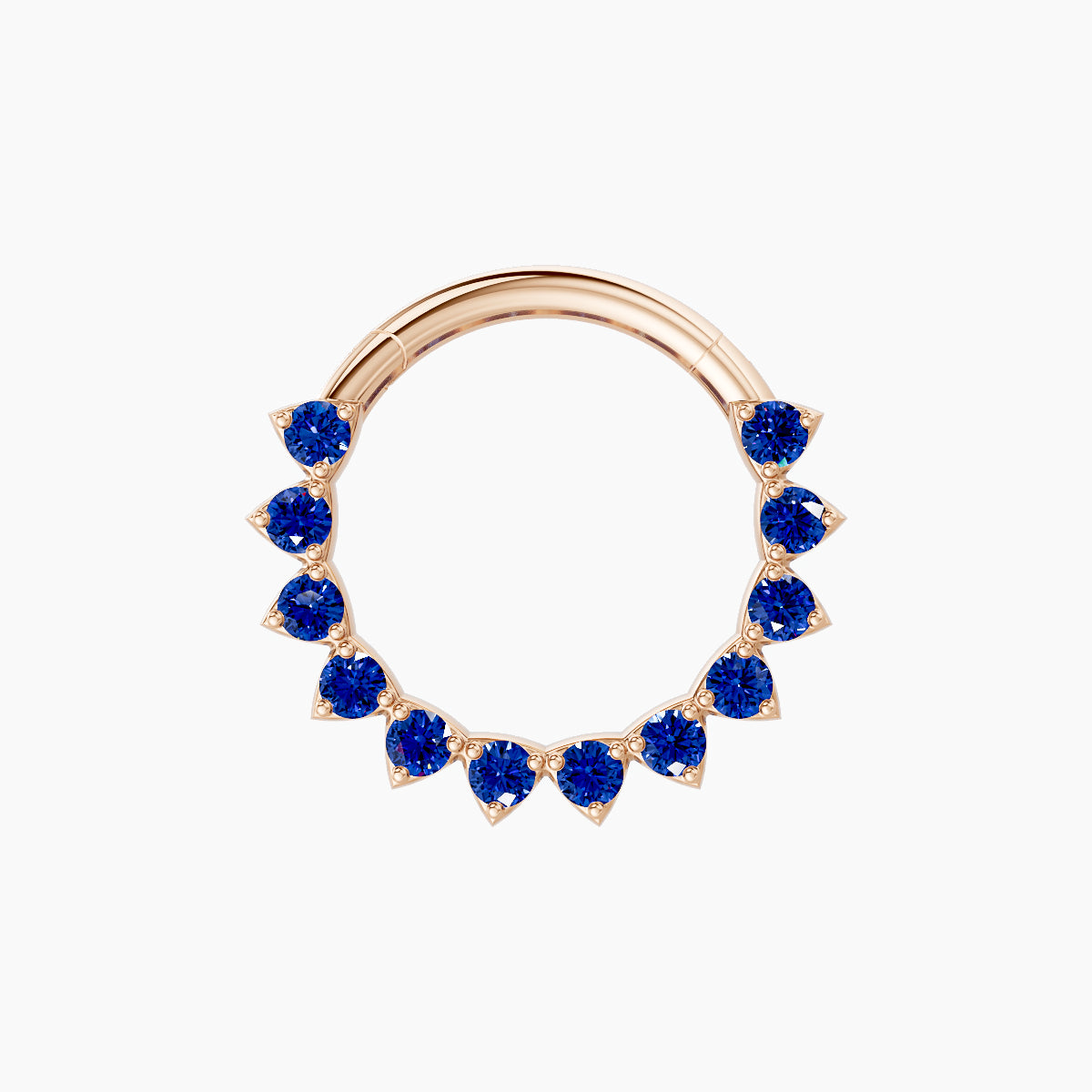 Uma | 18k Rose Gold 9.5 mm Sapphire Daith Piercing