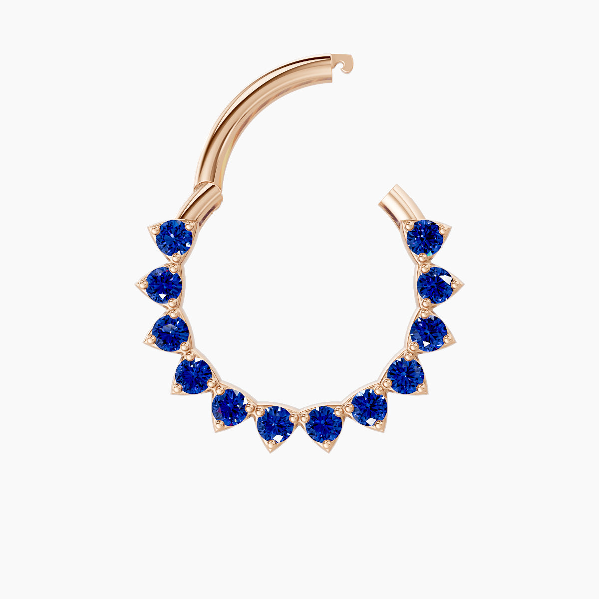 Uma | 18k Rose Gold 9.5 mm Sapphire Septum Piercing
