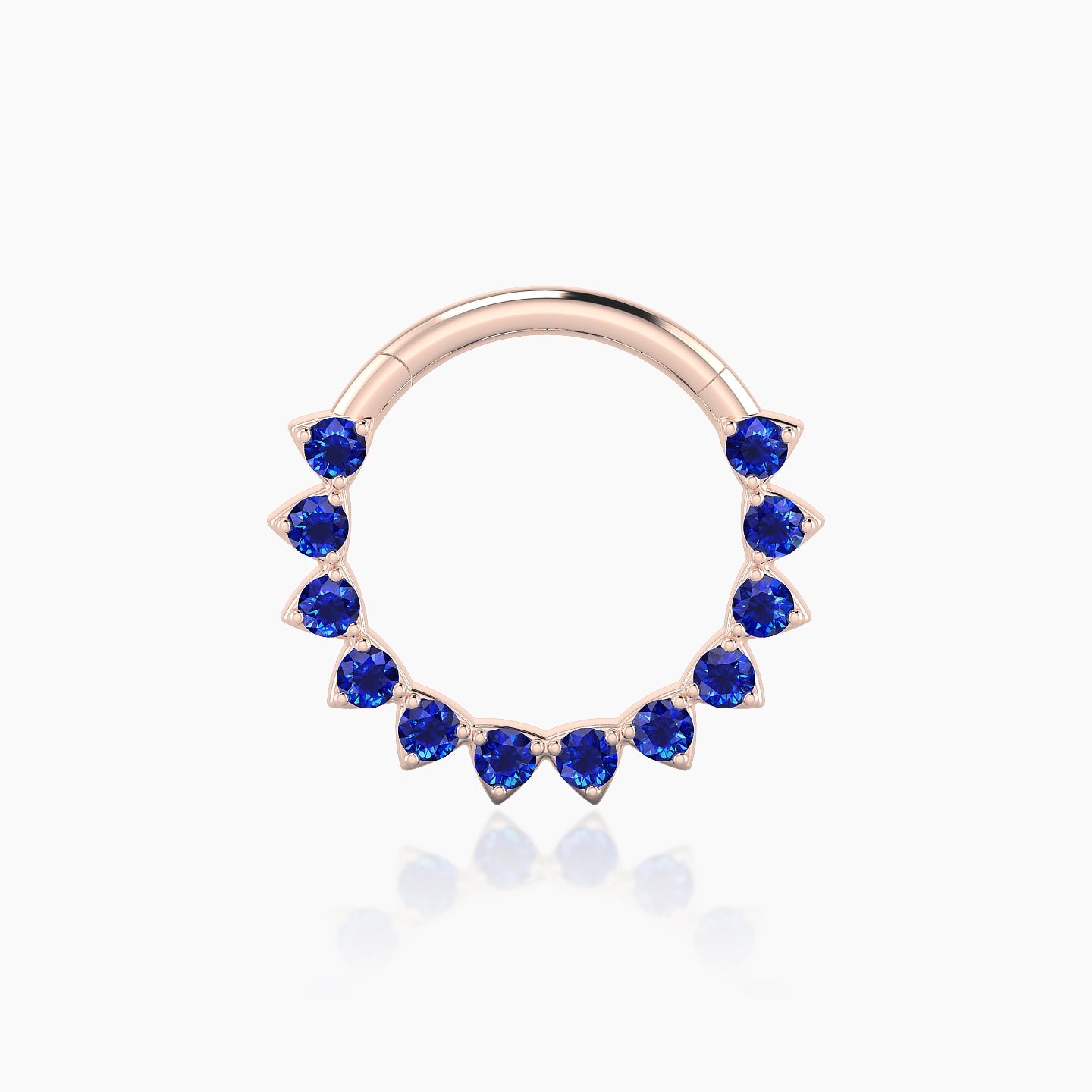 Uma | 18k Rose Gold 9.5 mm Sapphire Septum Piercing