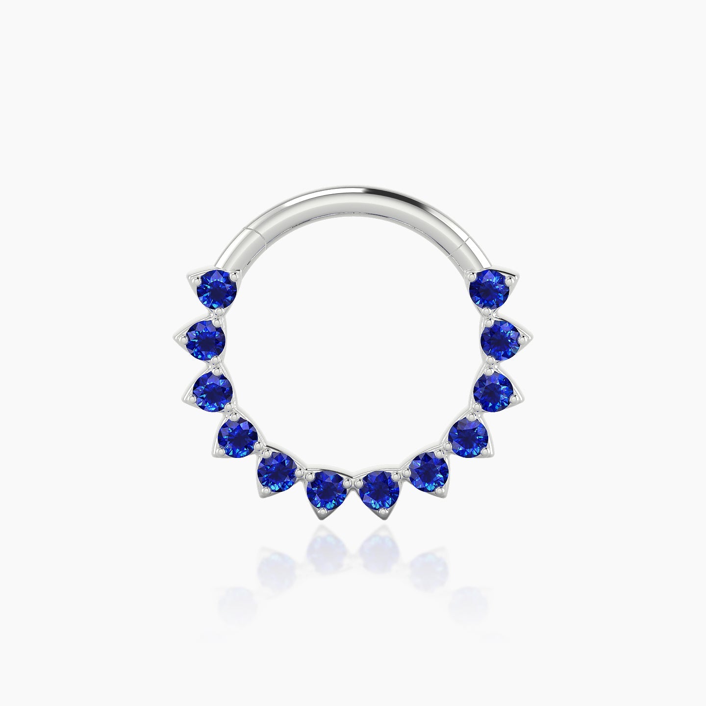 Uma | 18k White Gold 9.5 mm Sapphire Septum Piercing