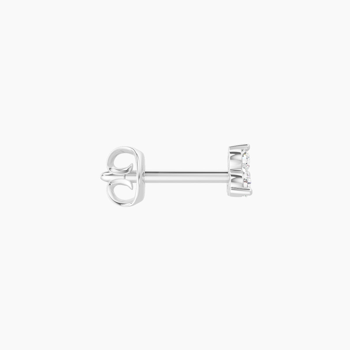 Venus | 18k White Gold 3.5 mm Trilogy Diamond Earring