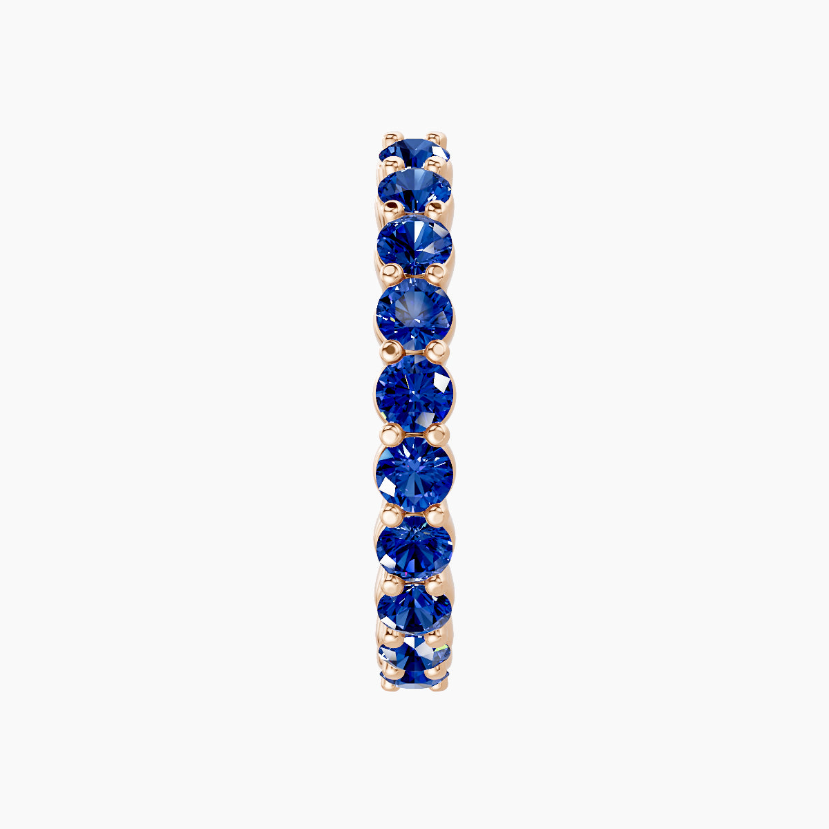 Vesta | 18k Rose Gold 11 mm Sapphire Hoop Piercing