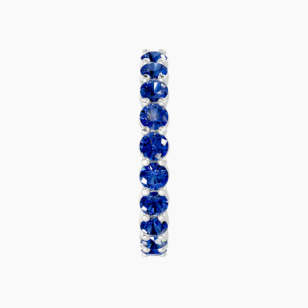 Vesta | 18k White Gold 11 mm Sapphire Hoop Piercing