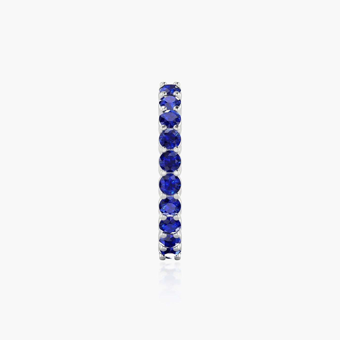 Vesta | 18k White Gold 11 mm Sapphire Hoop Piercing